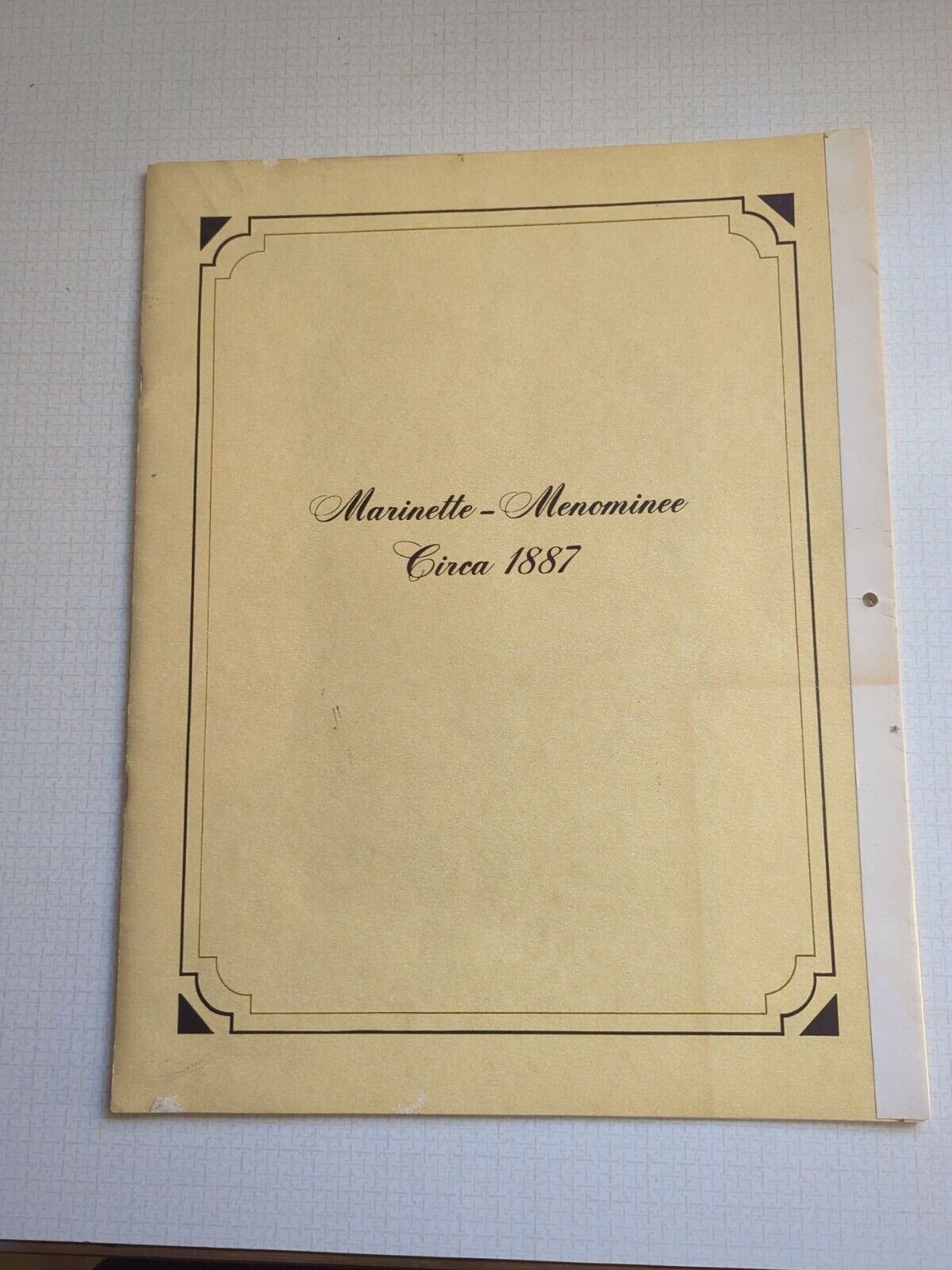 Marinette WI Menominee Mi Circa 1887 - History Of The Area In The Late 1800's