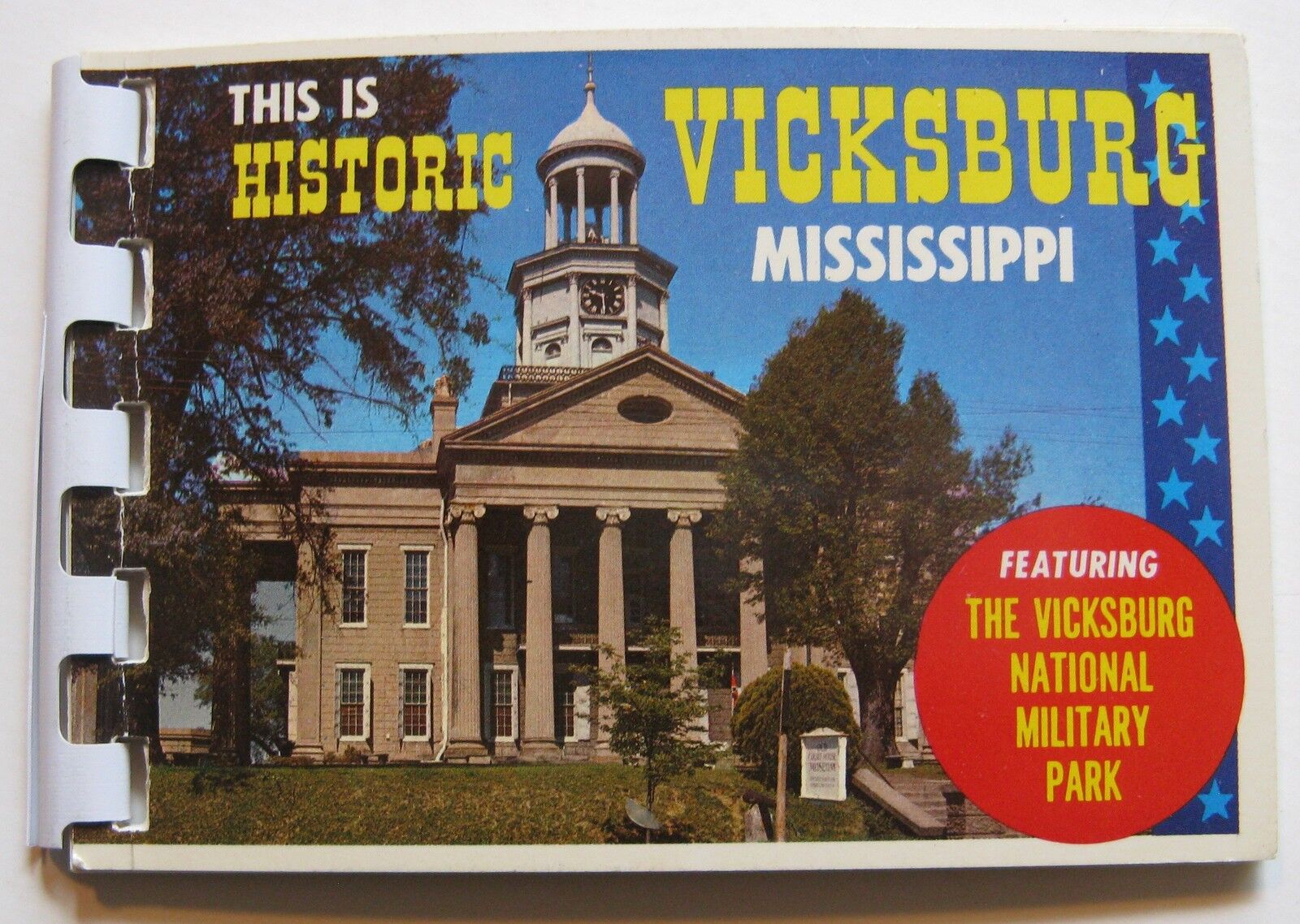 This is Historic Vicksburg Mississippi-Military Park - Small Spiral Photo Folder