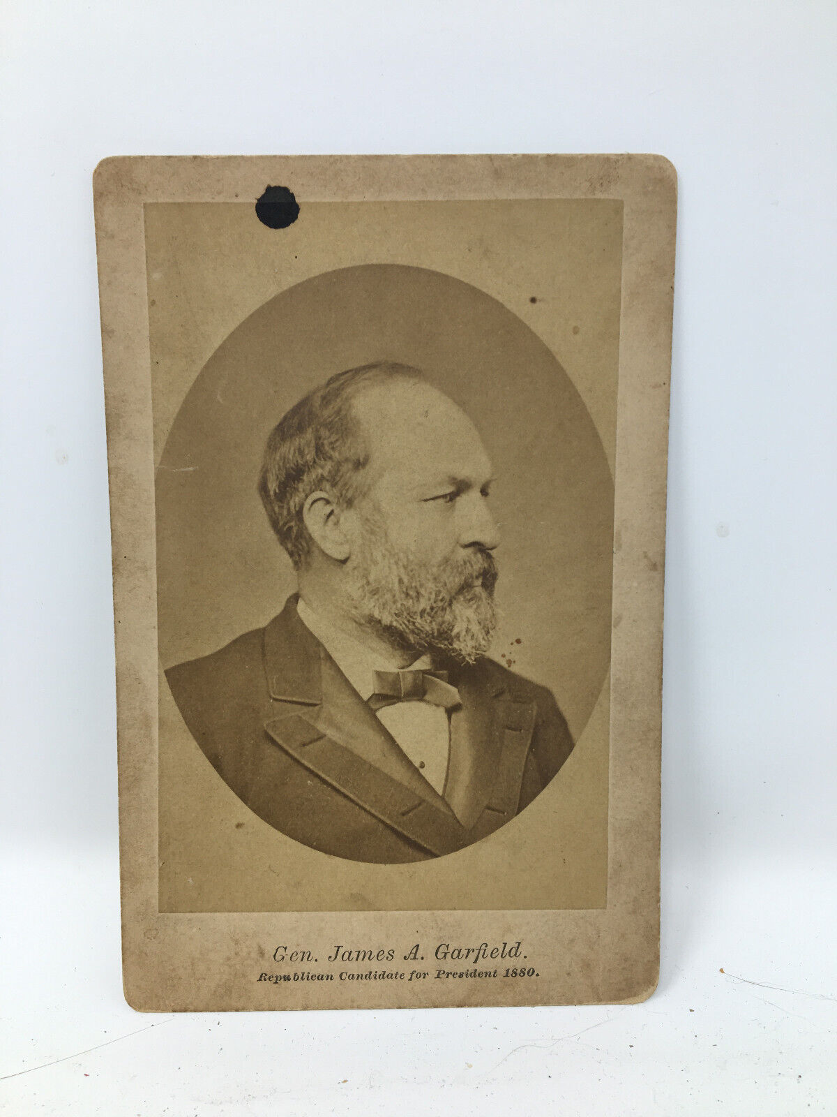 General James A. Garfield Republican Candidate for President Cabinet Card Photo