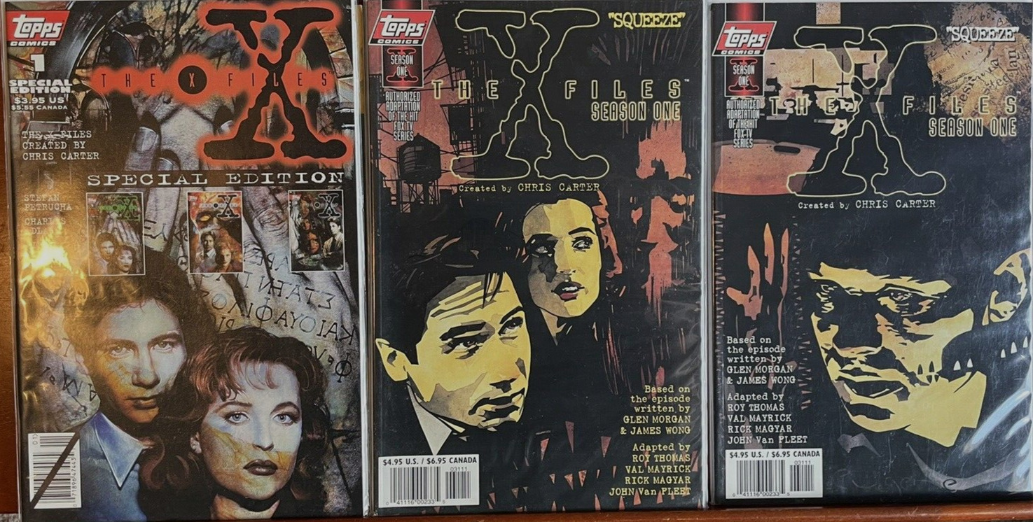 X-Files  Season One Topps Comic Books Lot of 3 Comics Vintage Classics