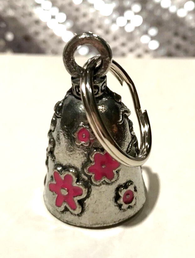 Motorcycle Silver & Pink Guardian Bell NEW/Never Used 