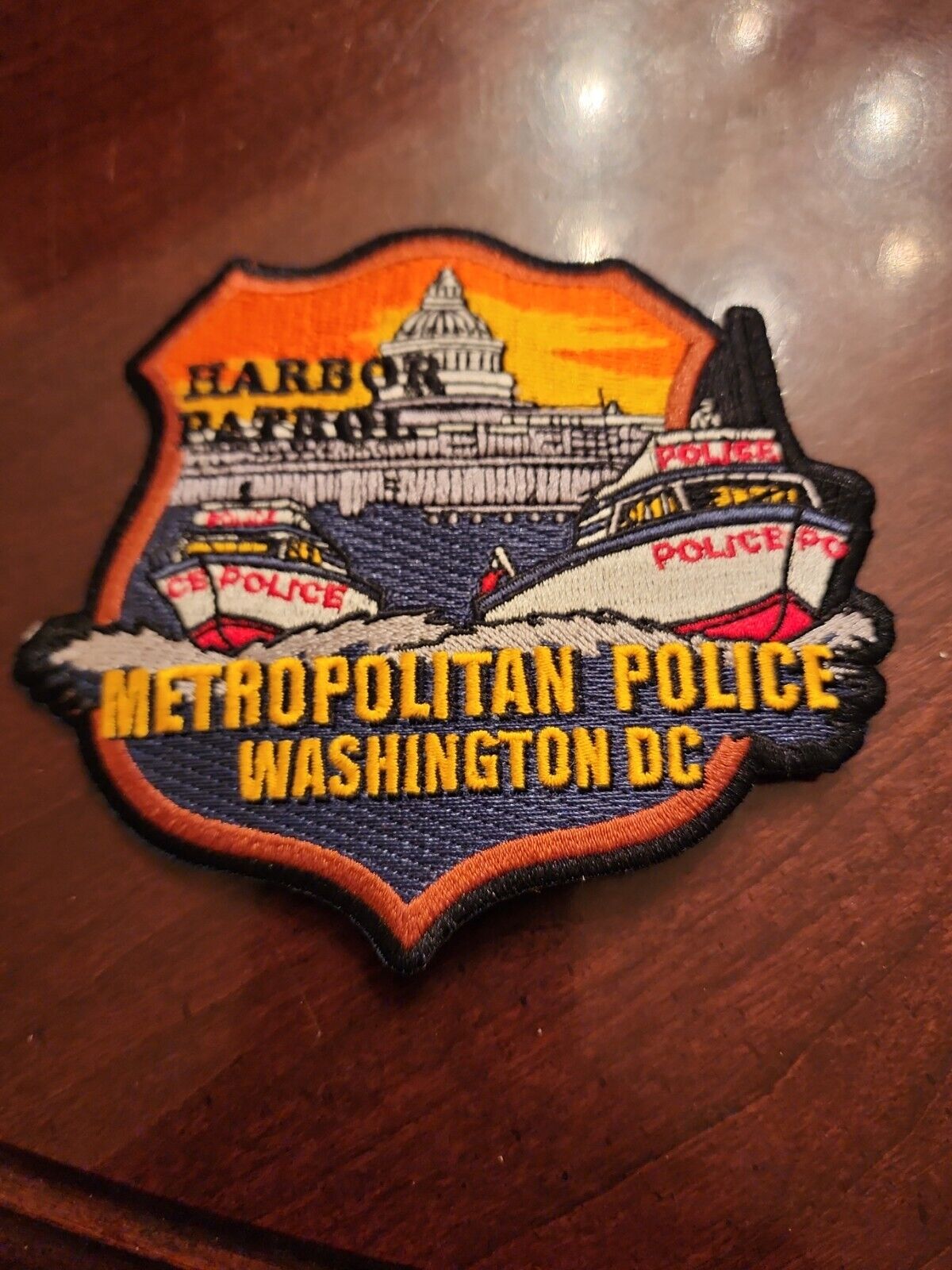 Federal Washington DC Metropolitan Police MPD Harbor Marine Patrol Patch