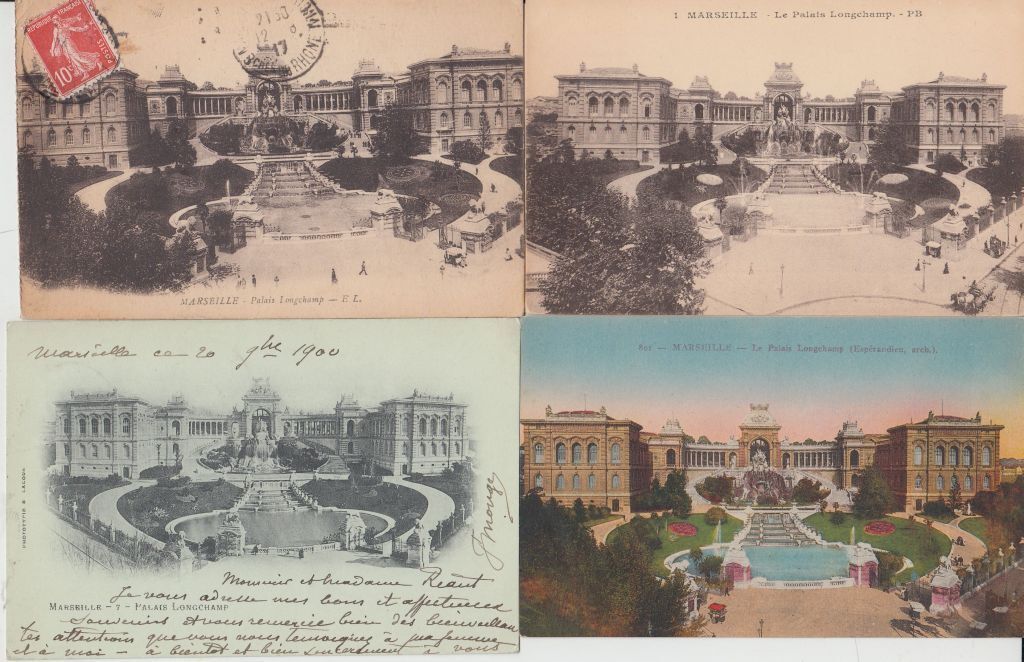 MARSEILLE (DEP 13) LE PALAIS LONGCHAMP France 163 Vintage Postcards (L5843)