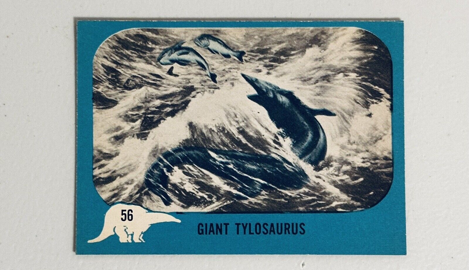 1961 Nu Card Dinosaur Series #56 EX-MT GIANT TYLOSAURUS