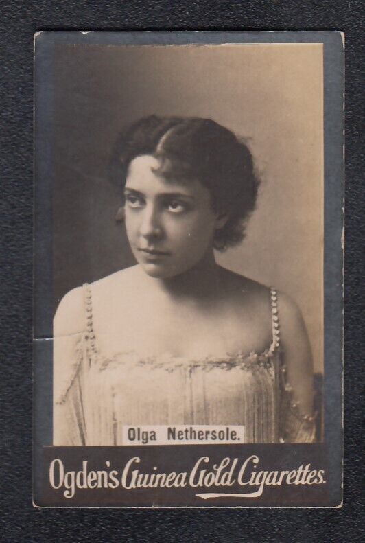 Vintage 1901 Trade Card English Actress OLGA NETHERSOLE