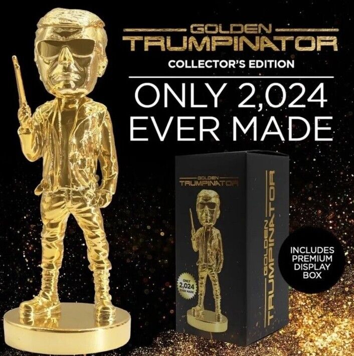 NEW Gold Trumpinator Bobblehead (Limited Run of 2024 Units) Sold Out