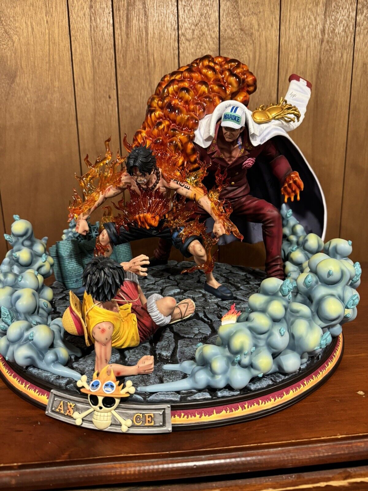 Yume x MRC Death Of Ace One Piece Resin Statue Ships From US