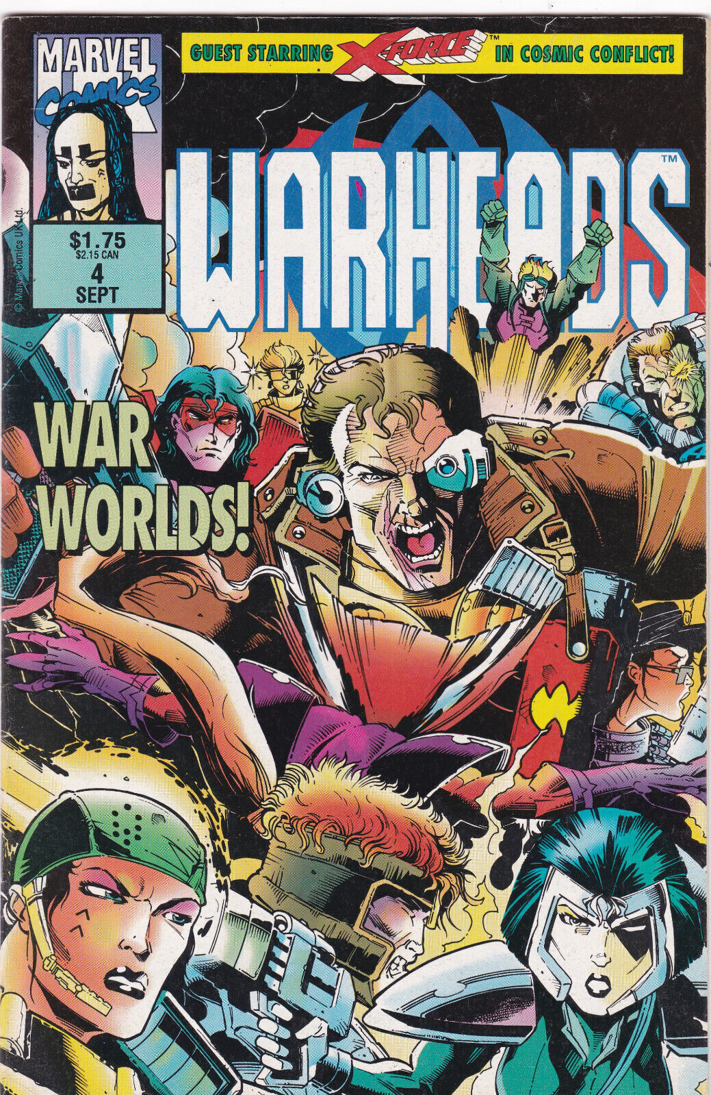 Warheads #4,(1992-1993) Marvel UK Imprint of Marvel Comics,High Grade