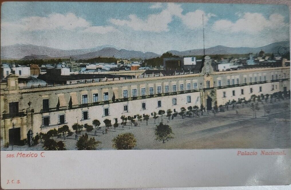 Palacio Nacional, Mexico Early 1900s Vintage Unposted