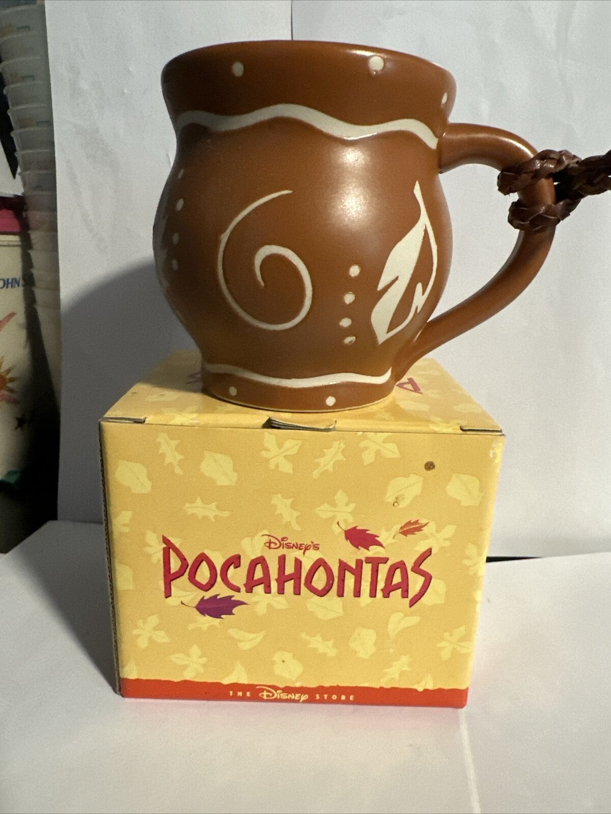 Disney Store-Pocahontas Colors Of The Wind Terra Cotta Brown Coffee Mug