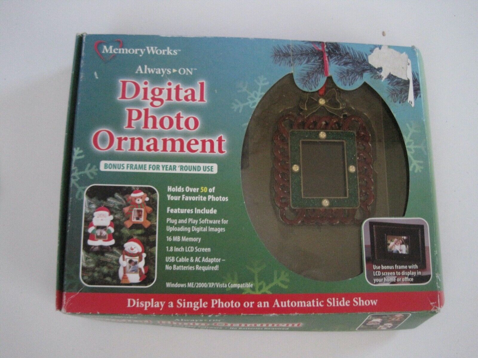 Digital Photo Ornament MemoryWorks NIP