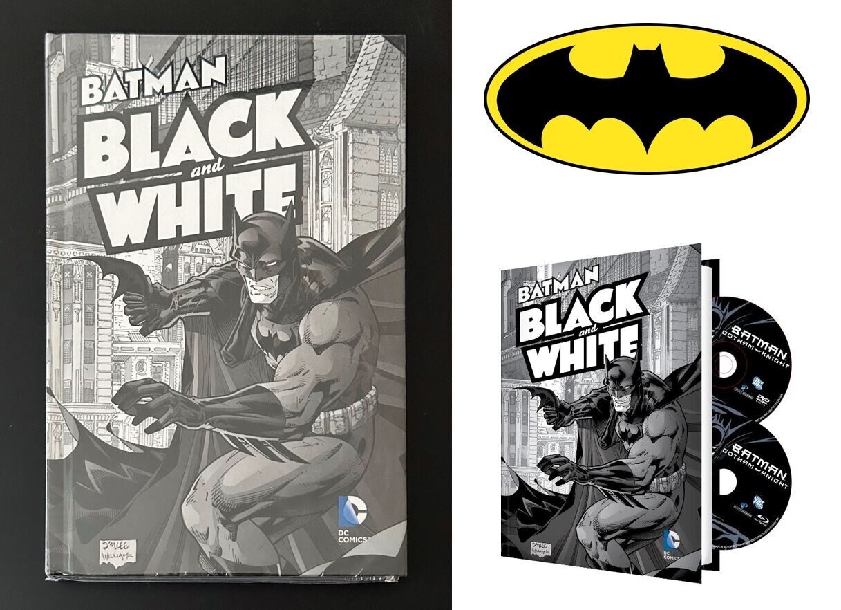 BATMAN BLACK and WHITE 1 HC GOTHAM KNIGHT DVD SET NEW 💎$1 SHIPPIN w any CGC 9.8