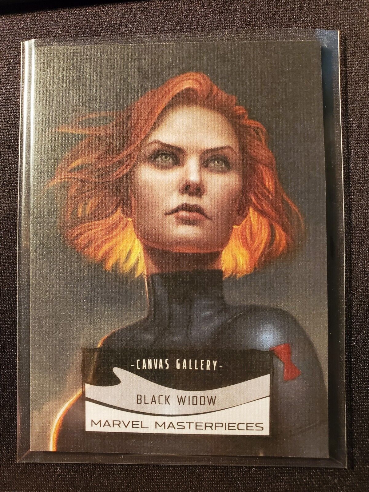 2022 Upper Deck Marvel Masterpieces #99 Black Widow Canvas Gallery Rare SP