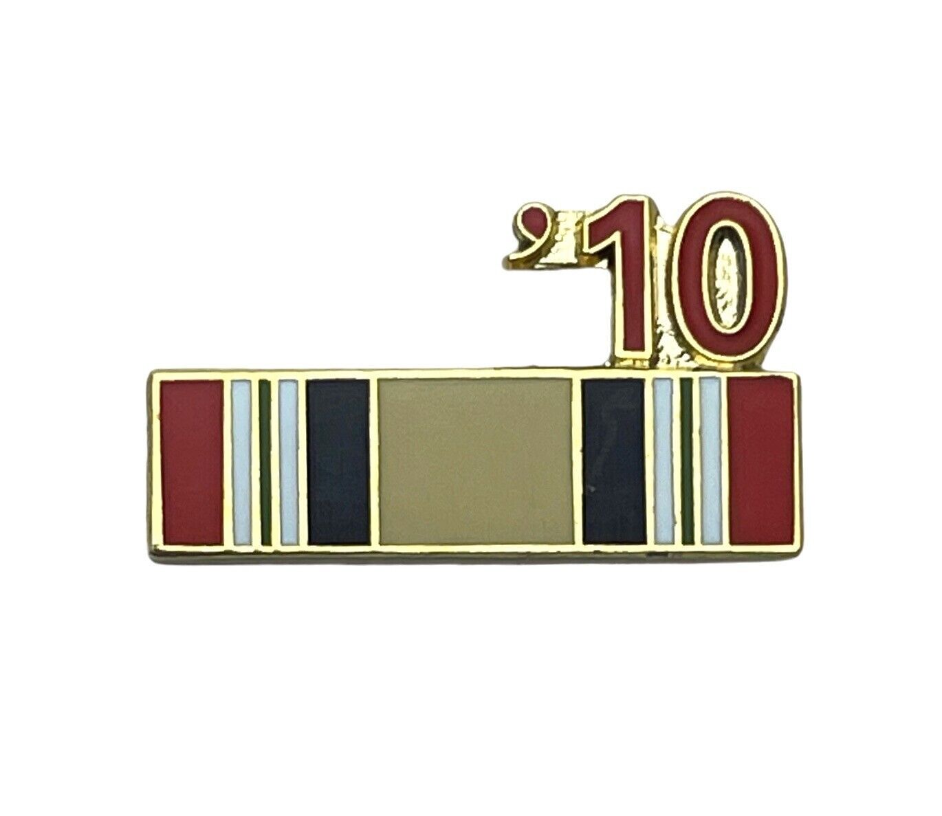 2010 Iraq War Service Ribbon Hat or Lapel Pin H14603 F5D11M
