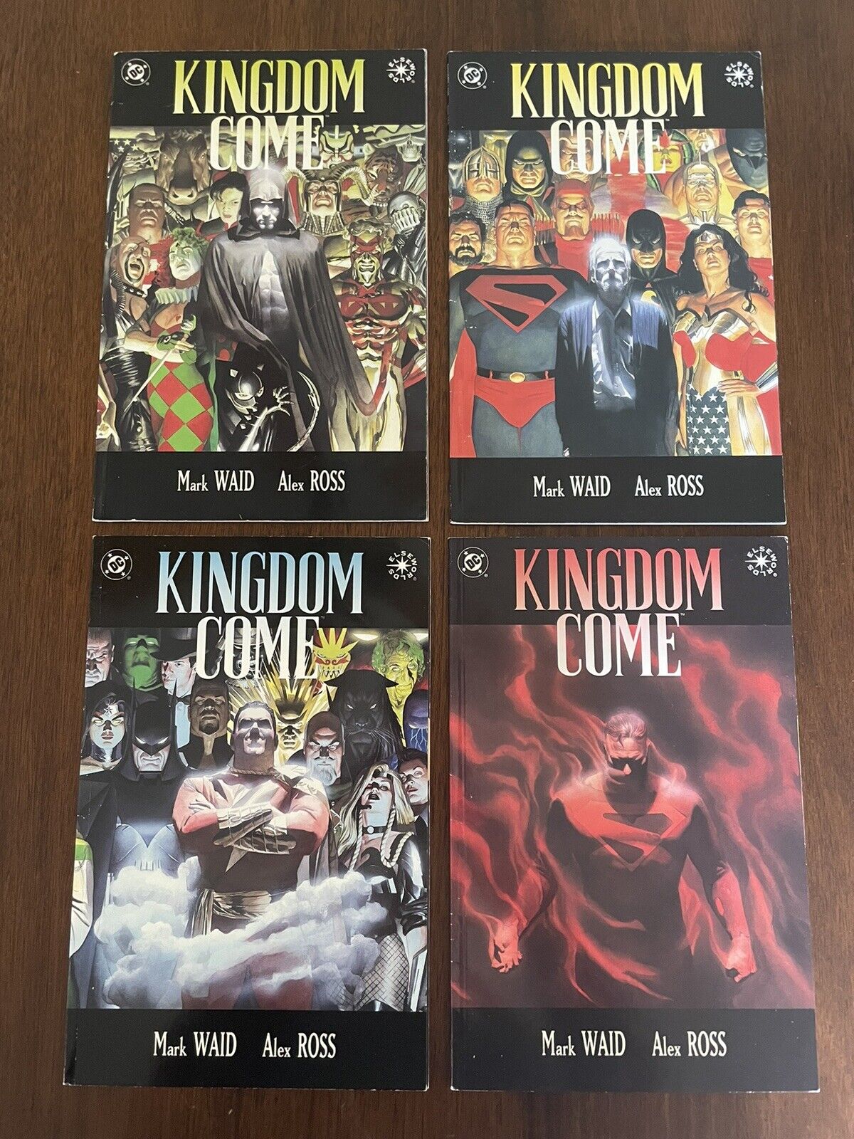 1996 DC Comics Kingdom Come #1 2 3 4 Complete Series Mark Waid Alex Ross