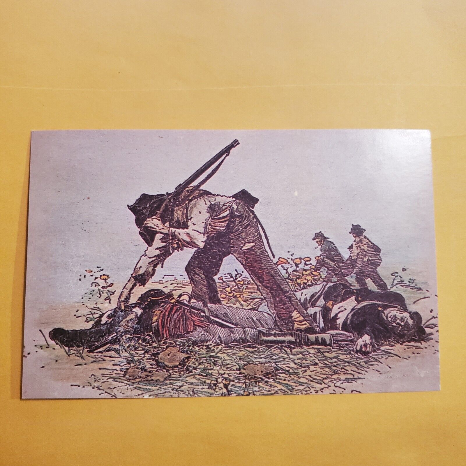 Postcard Civil War Painting Walton Taber Looking for a Friend Richmond Virginia