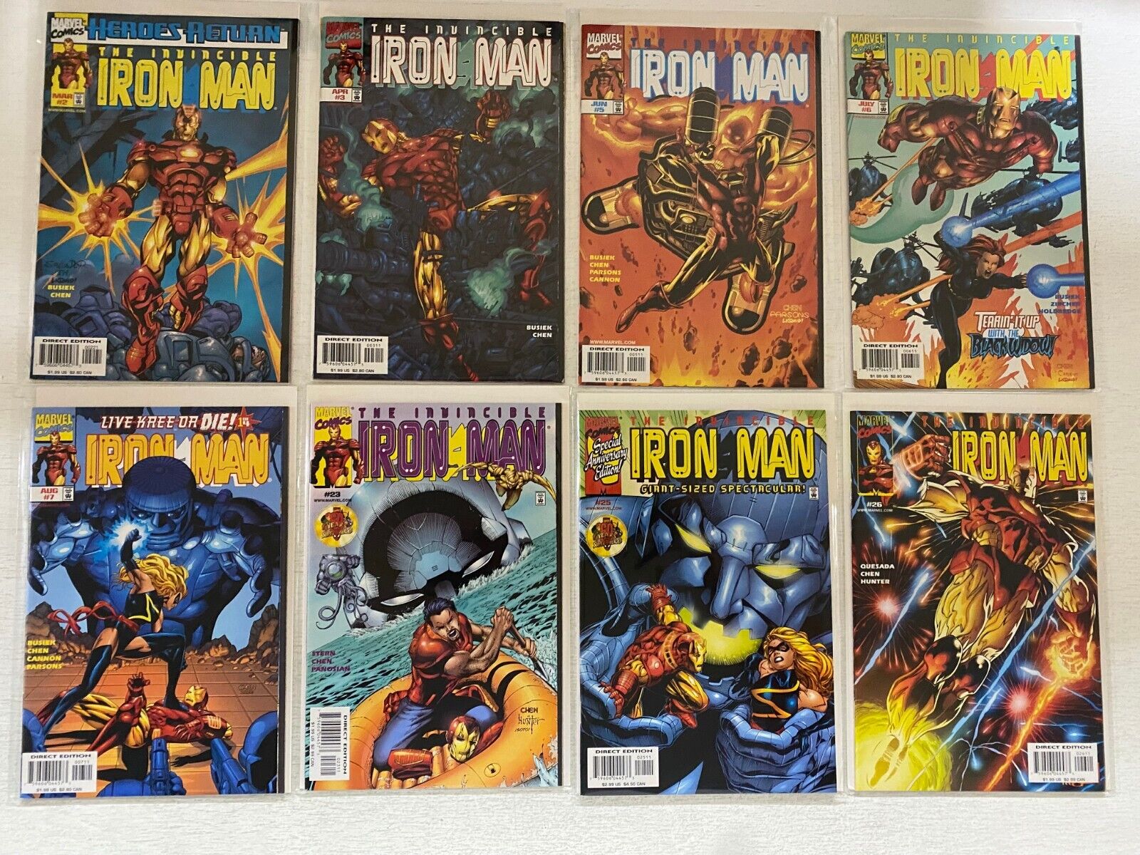 Iron Man comic lot (3rd series) 36 diff from:#2-75 8.0 VF (1998-2004)