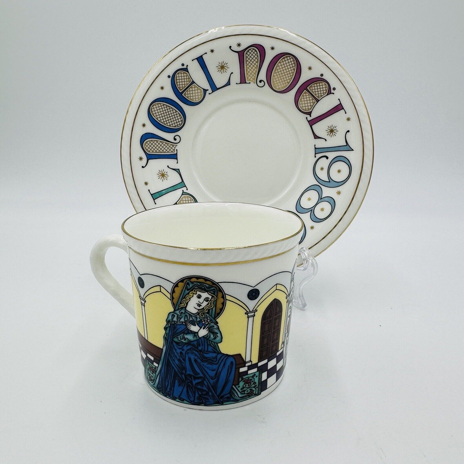 Royal Doulton Teacup & Saucer The Annunciation Limited Edition Porcelain Vintage