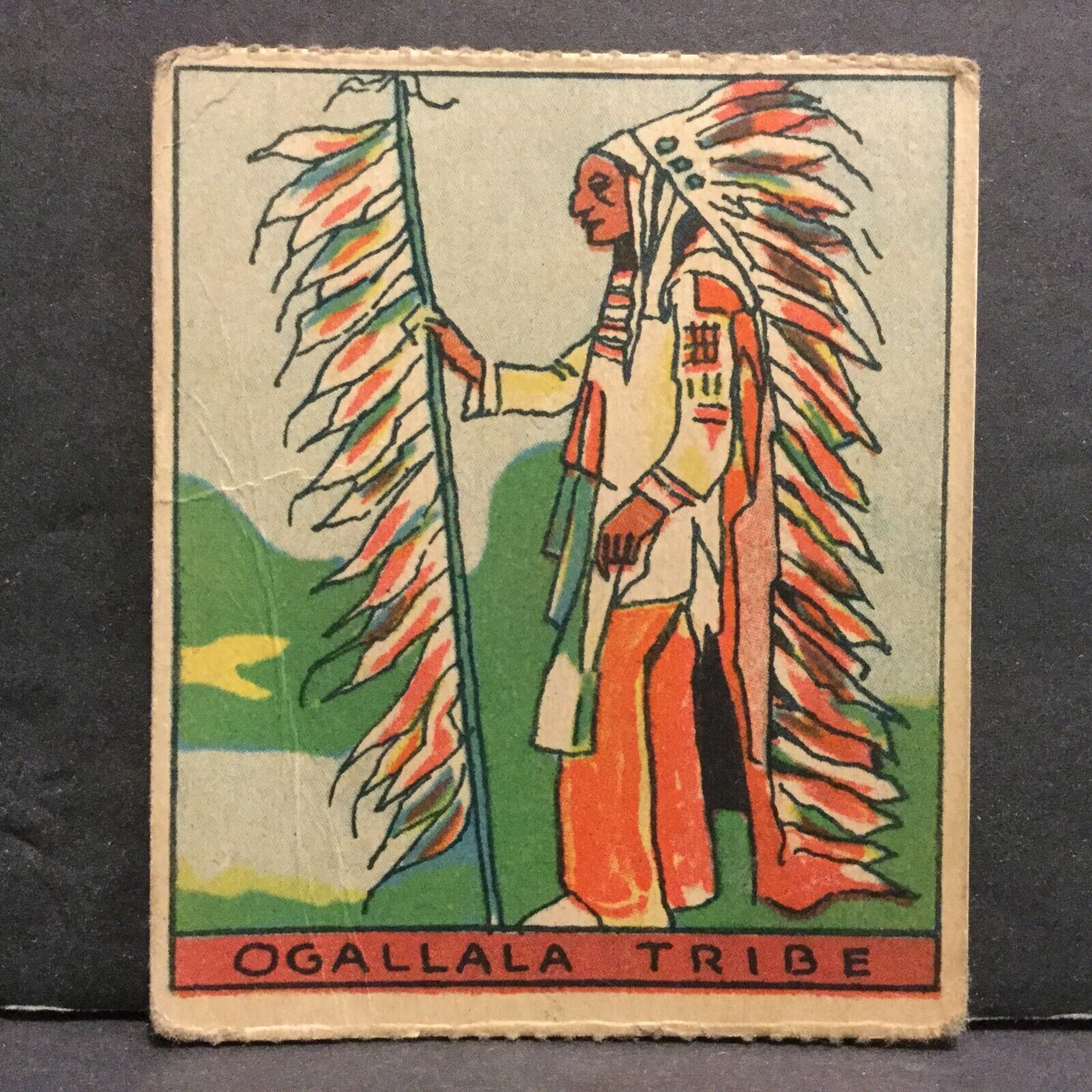 1930\'s R128-2 Western Strip Card #228 Ogallala Tribe Chief Ka-Pes-Ka-Day Sk1035D