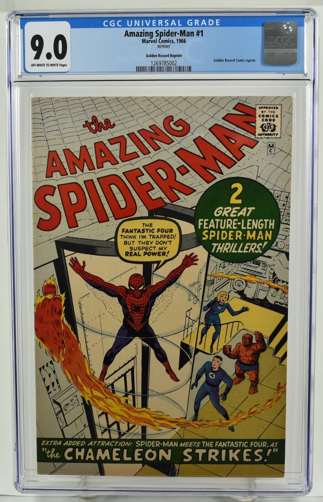 Amazing Spider-Man #1 Golden Record Reprint CGC 9.0 (1966) Marvel Comics