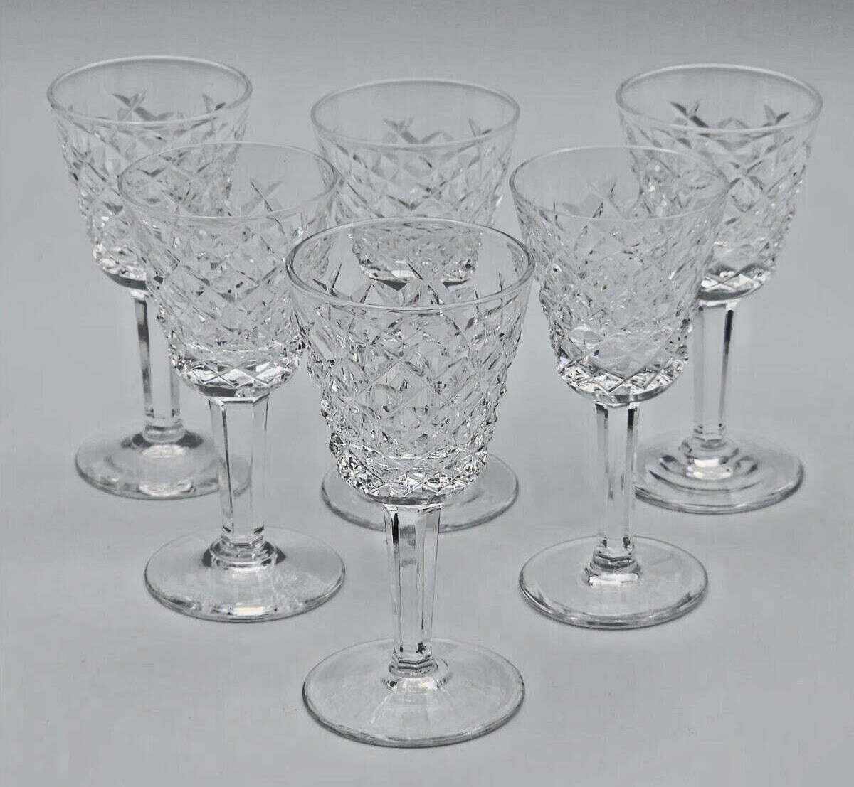 Waterford Alana Liqueur Aperitif Cordial Shot Glasses  ca 3 1/2\