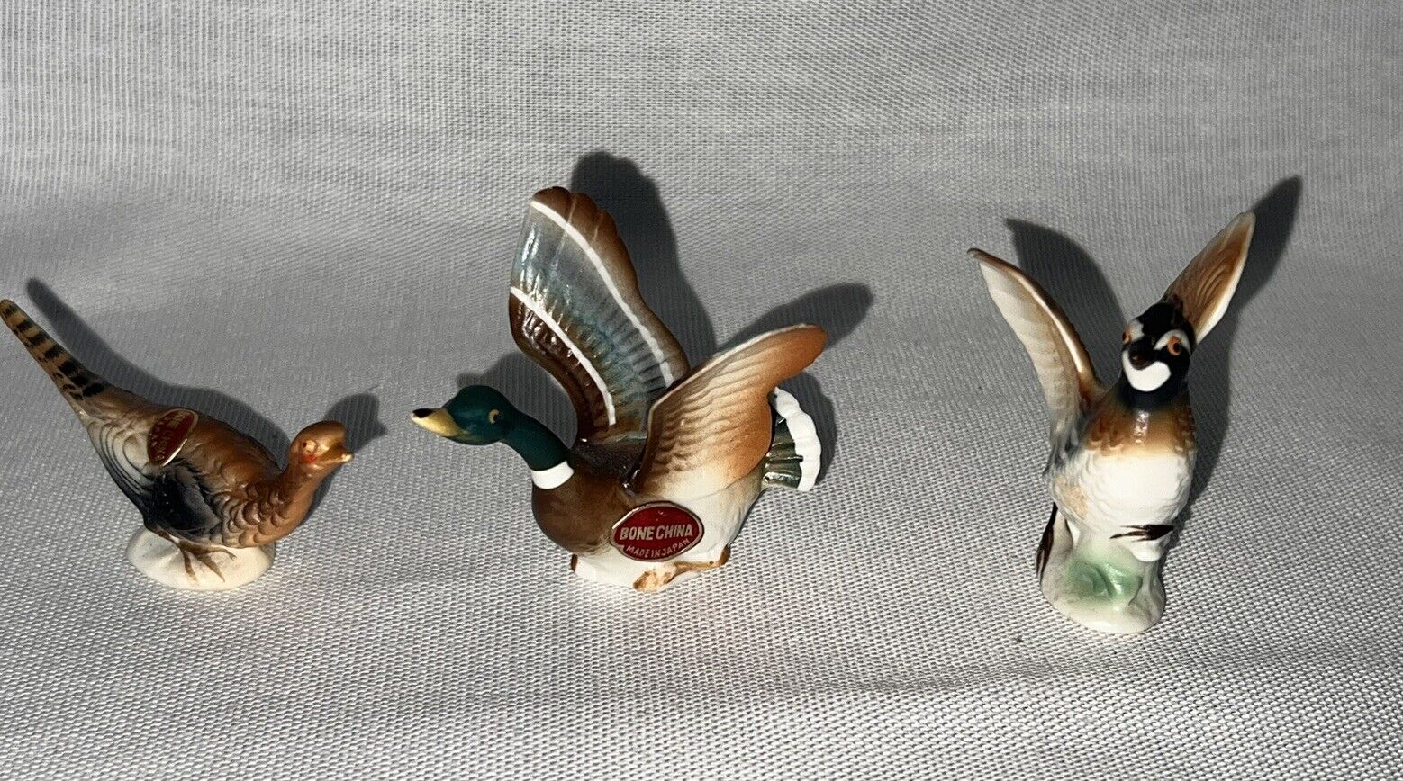 Miniature Vintage Japan Birds Figurines Set Lot Bone China