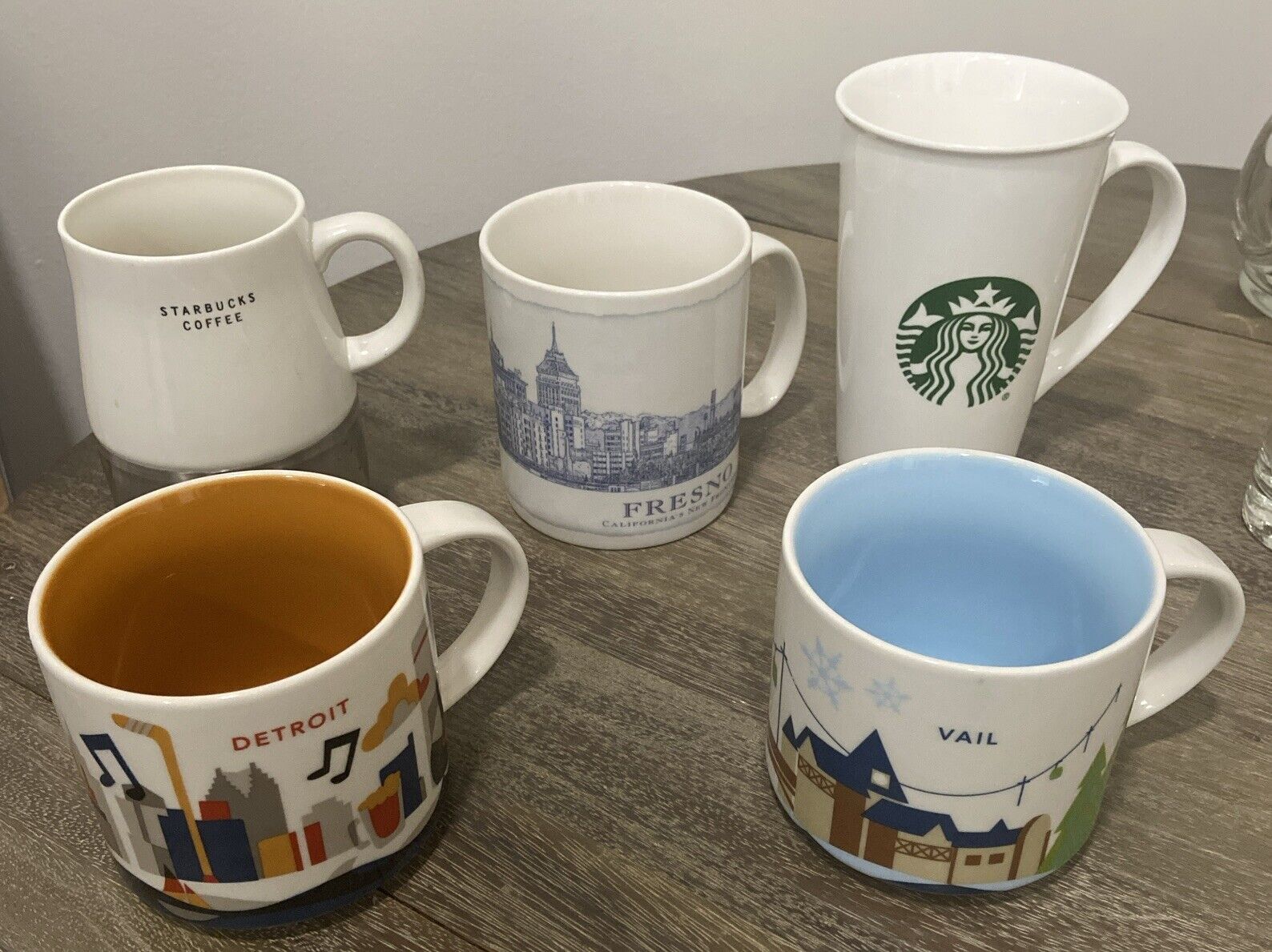 Starbucks Coffee Mugs Lot Of 5  (New)