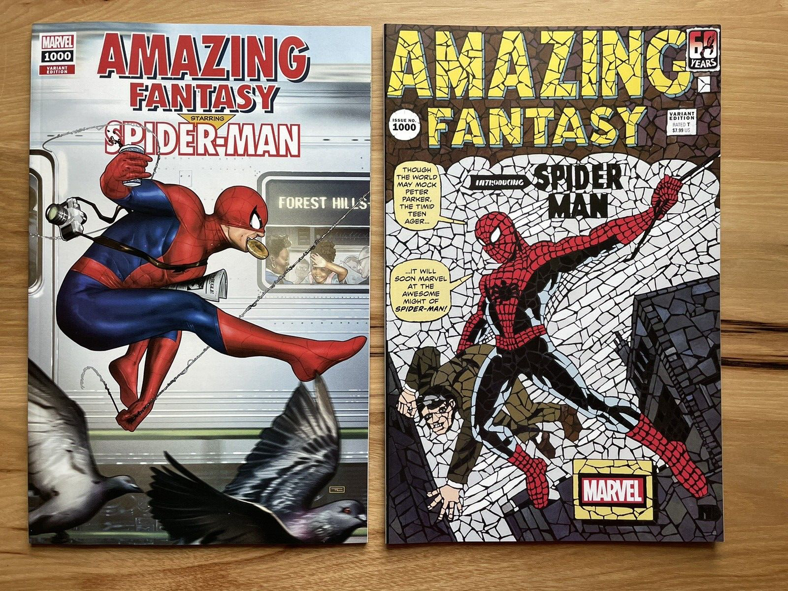 Amazing Fantasy #1000 SET (shattered variant/1:25) Amazing Fantasy 15 Spider-man