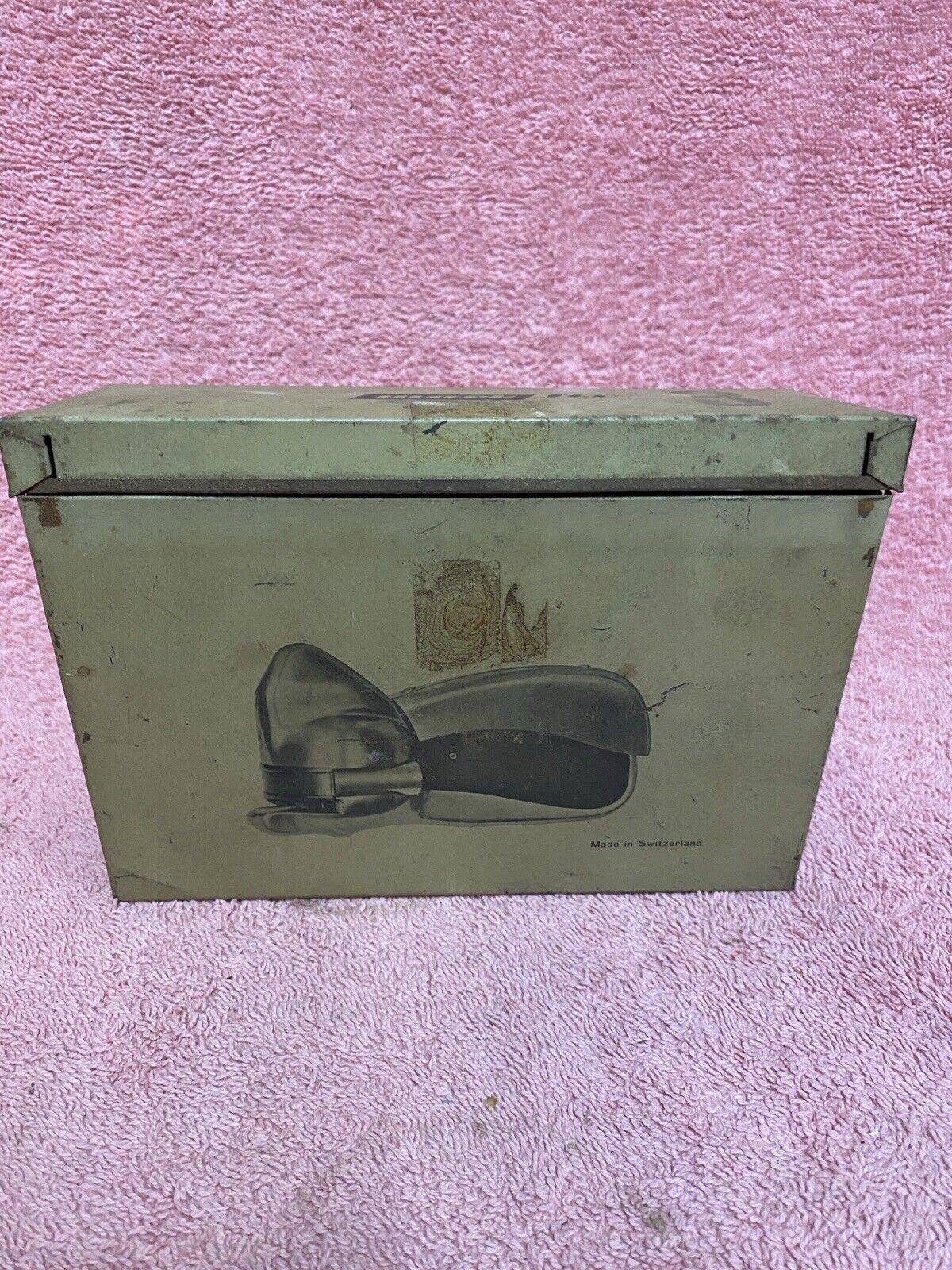Vintage Mark Six 3 Tin Case Made in Switzerland