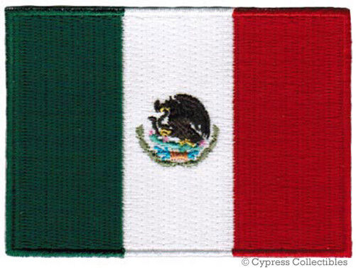 MEXICO FLAG PATCH MEXICAN EMBLEM PARCHE SNAKE EAGLE LOGO embroidered iron-on