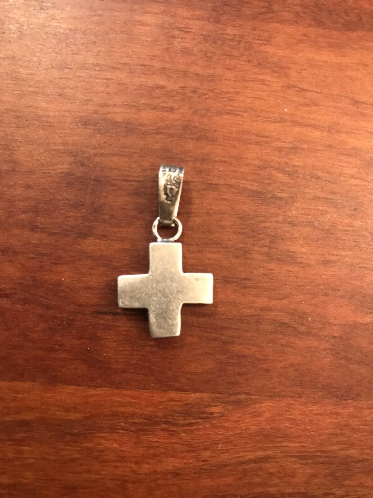 Vintage Silver Greek Cross Pendant 