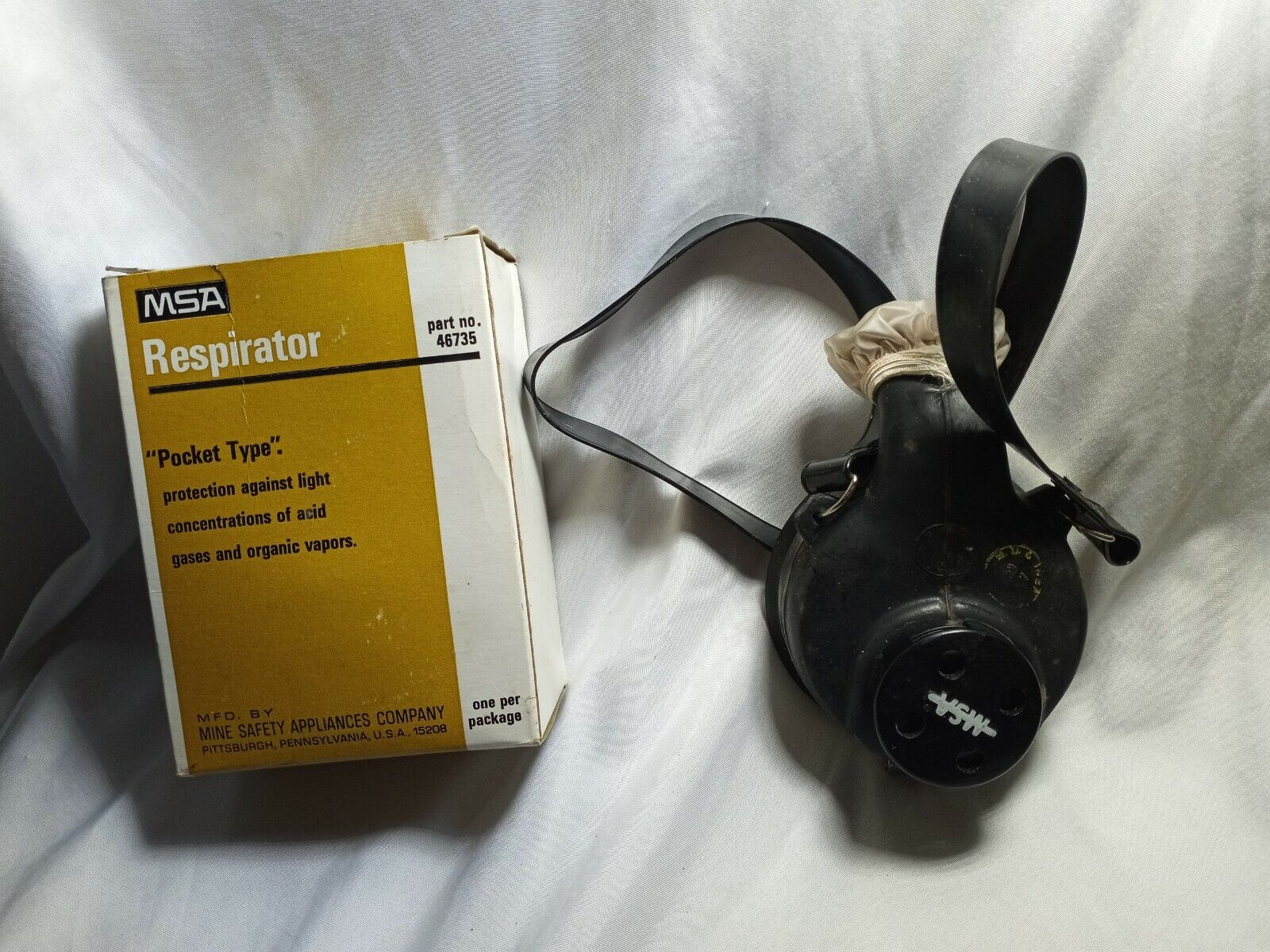 Vintage MSA Pocket Respirator #46735 NOS  