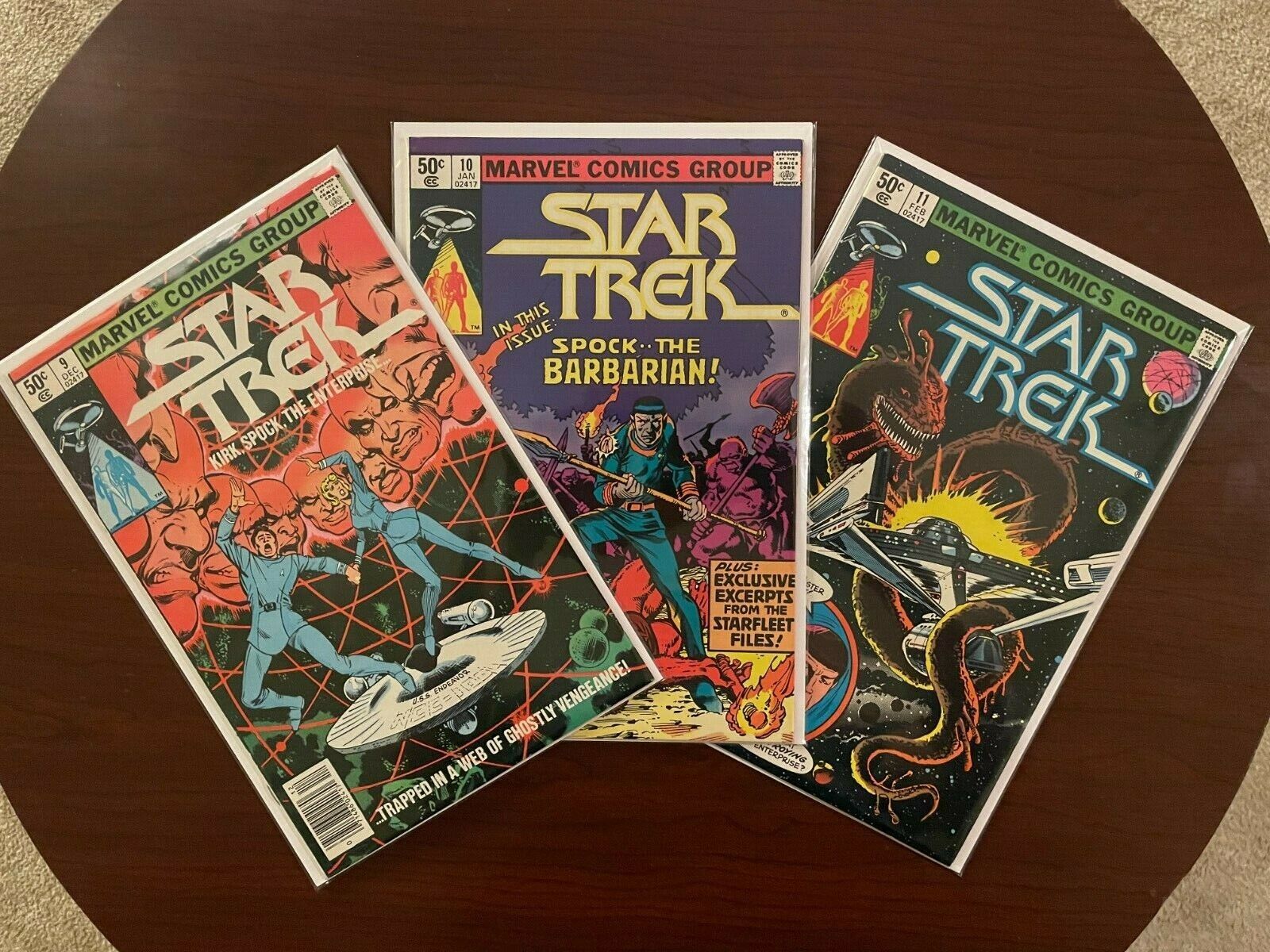 (lot of 3 Comics) Star Trek #9 #10 #11 (Marvel 1980) TOS Frank Miller 8.0 VF