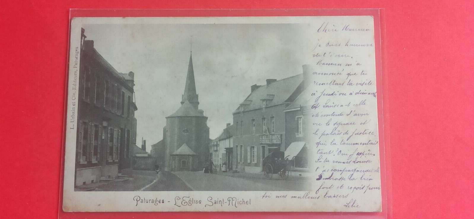 CPA - Belgium Paturages - L\'Eglise Saint-Michel 1901
