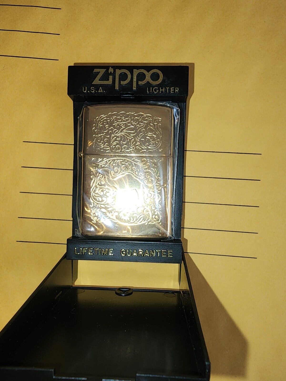 Rare Mint Condition 24 Kt Gold Plated 1996 Joe Camel Zippo New In Box