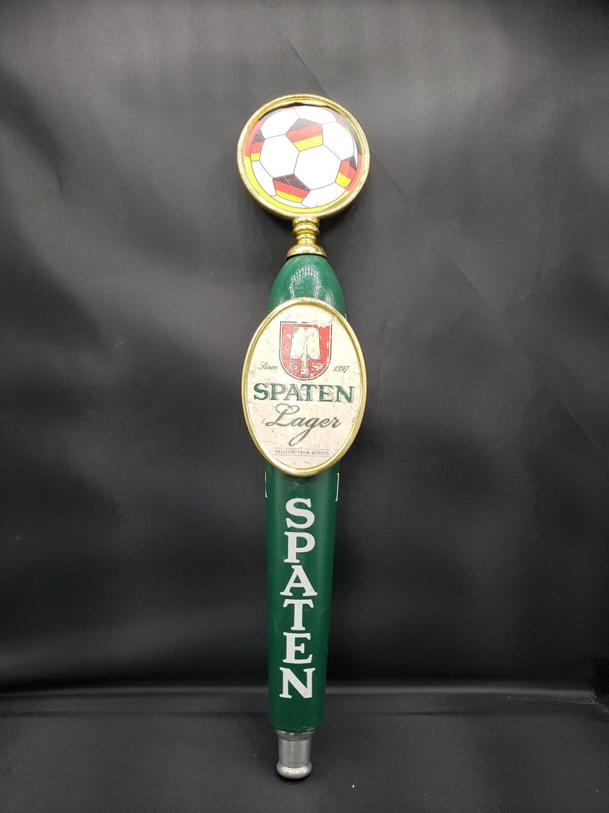 Spaten Munich Lager German Soccer Beer Tap Handle 25” Tall RARE