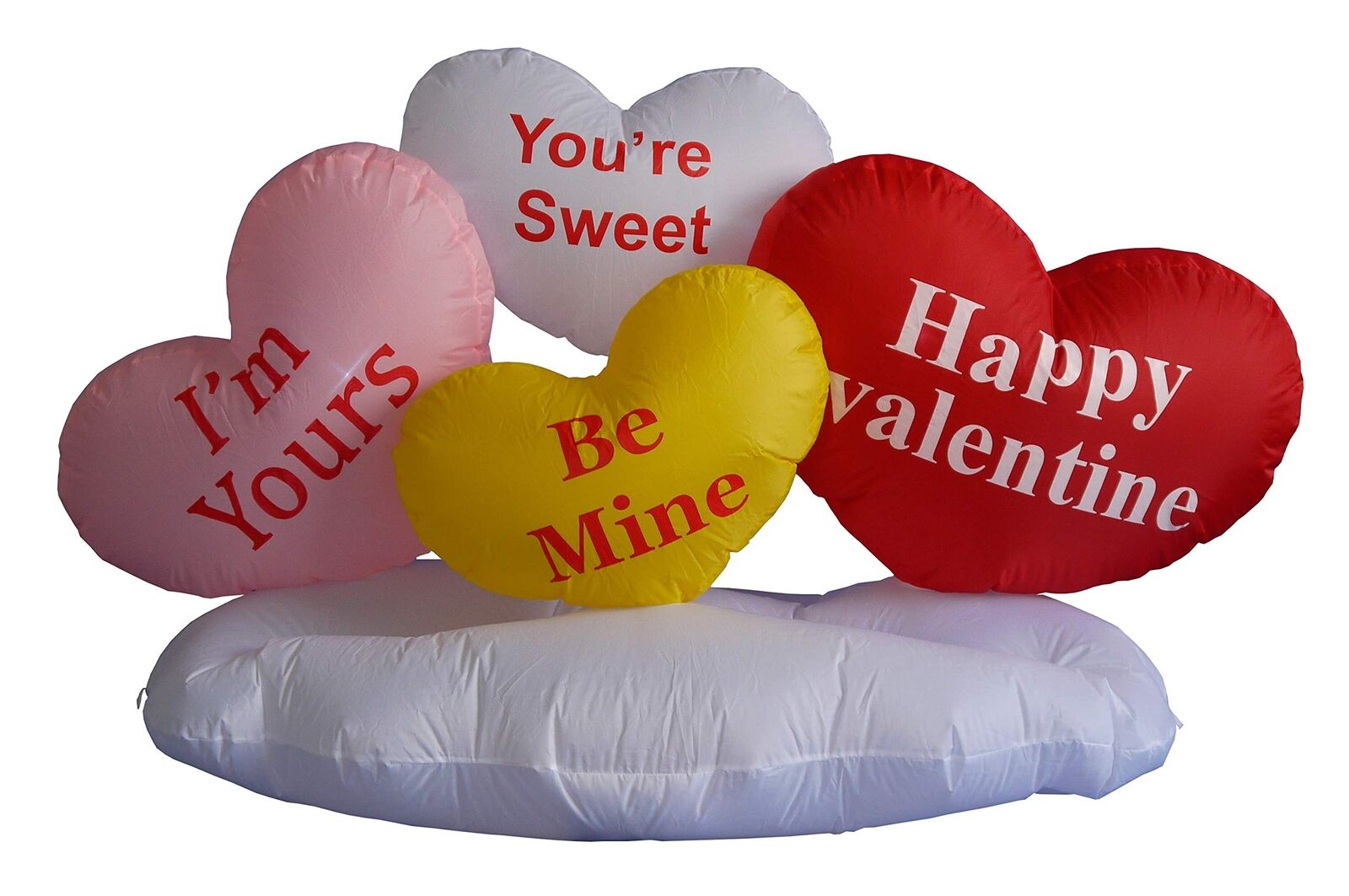 5 Foot Long Valentine\'s Inflatable Hearts and Cloud Romantic Sweet Valentines...