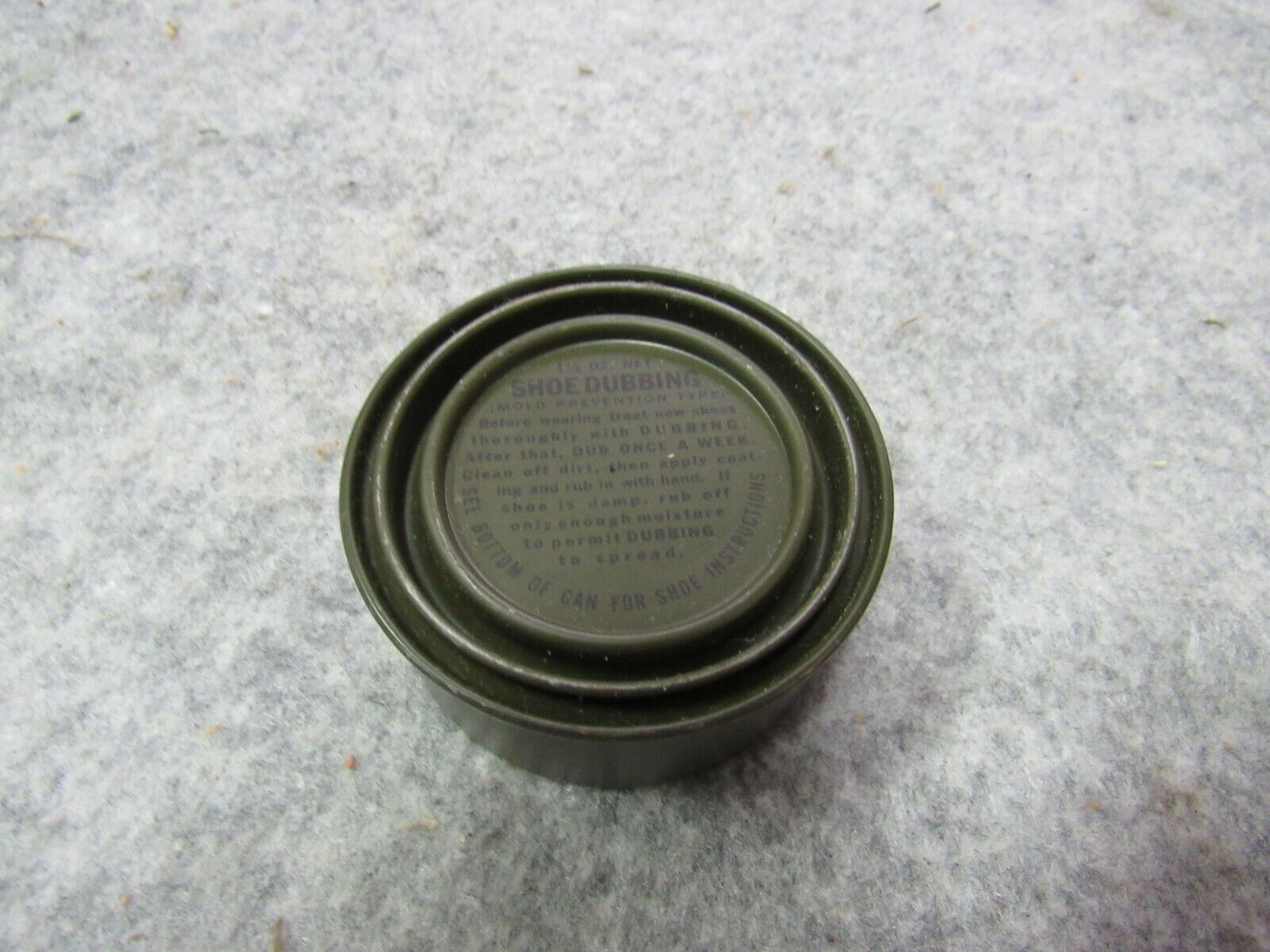 US WWII Boot Dubbing NOS in original 1 1/2 ounce tin 100% original 