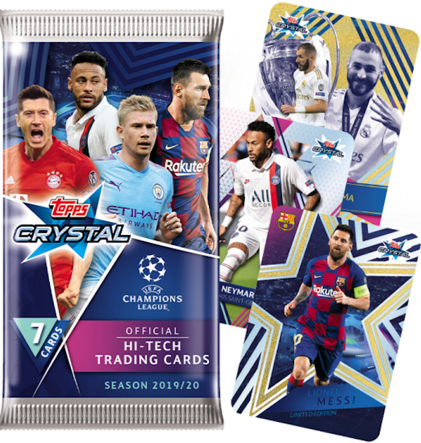 2019-20 Topps Crystal UEFA Champions League 1 Pack