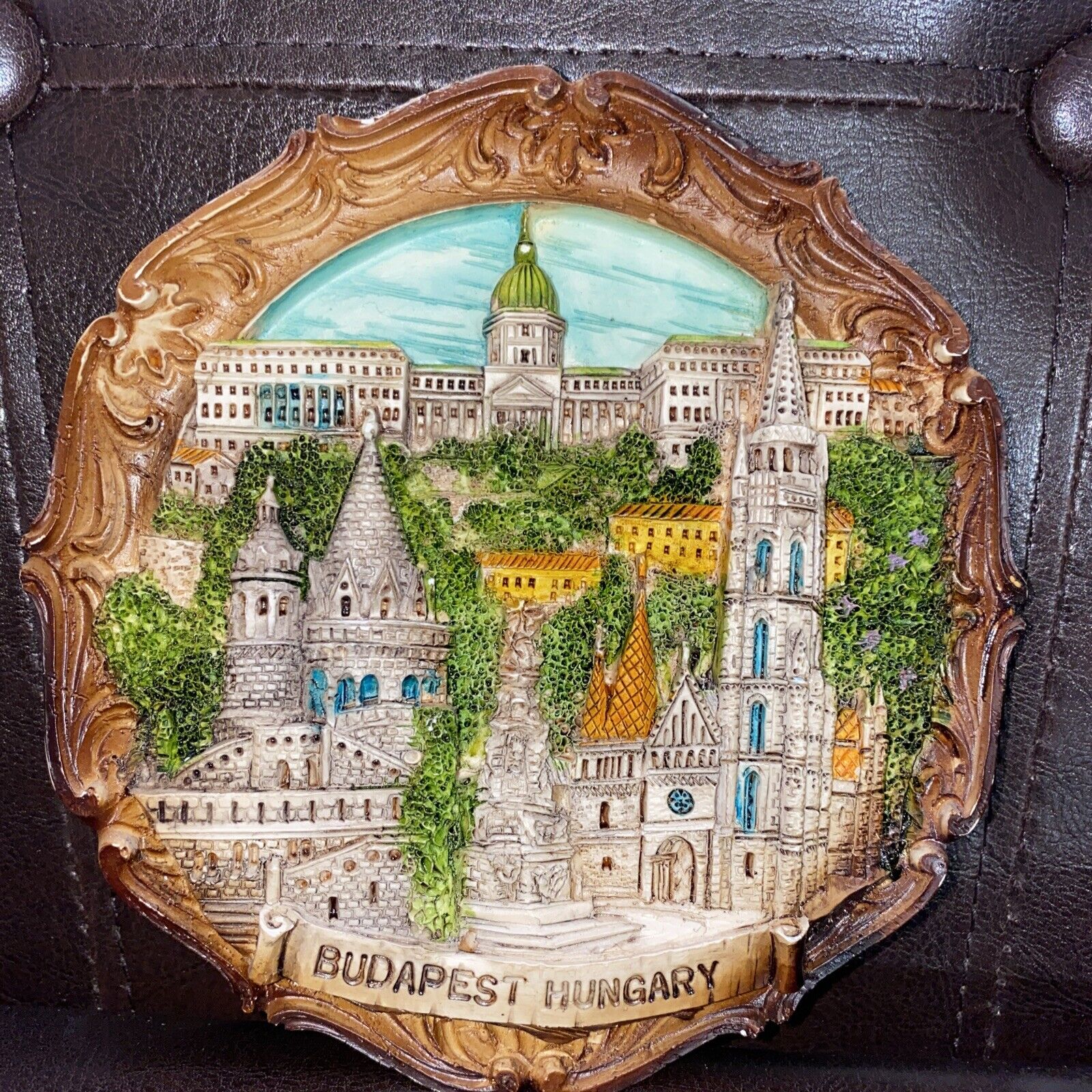 Vintage Budapest Hungary 3D Souvenir Wall Decor 6\