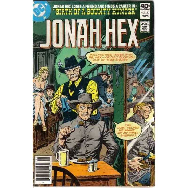 Jonah Hex (1977 series) #30 in Very Fine minus condition. DC comics [k\