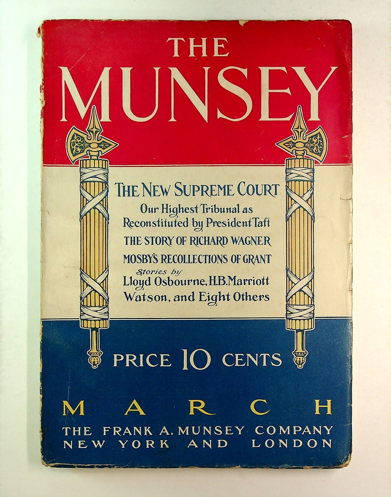 Munsey's Magazine Pulp Mar 1911 Vol. 44 #6 VG