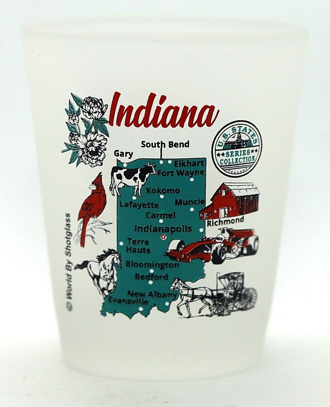 Indiana US States Series Collection Shot Glass