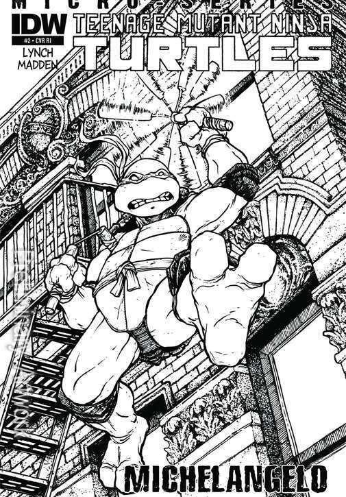 Teenage Mutant Ninja Turtles Microseries #2D VF; IDW | RI A Michelangelo - we co