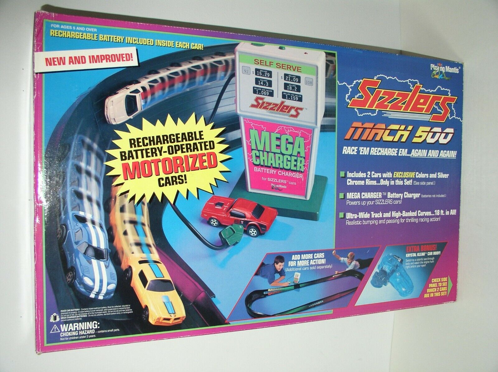 Vintage 1997 SIZZLERS MACH 500 SET Playing Mantis Sealed NOS Original Owner