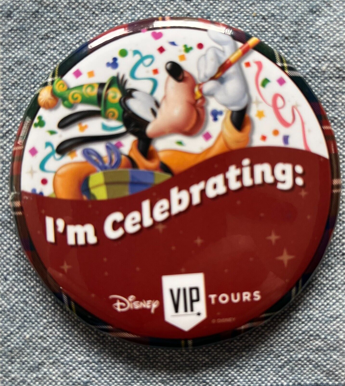 Disney VIP Tours Disneyland I\'m Celebrating Button