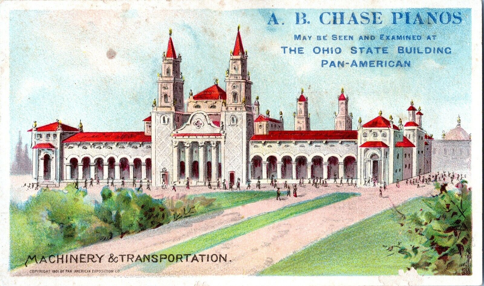 Victorian Trade Card Newport Pennsylvania 1901 Pan American Expo 