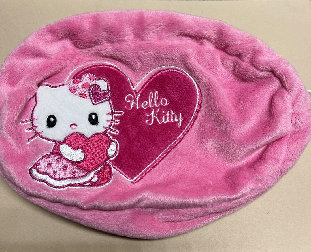 USJ Hello Kitty Cosmetic Bag 5.5”x7.8” Universal Studios Japan
