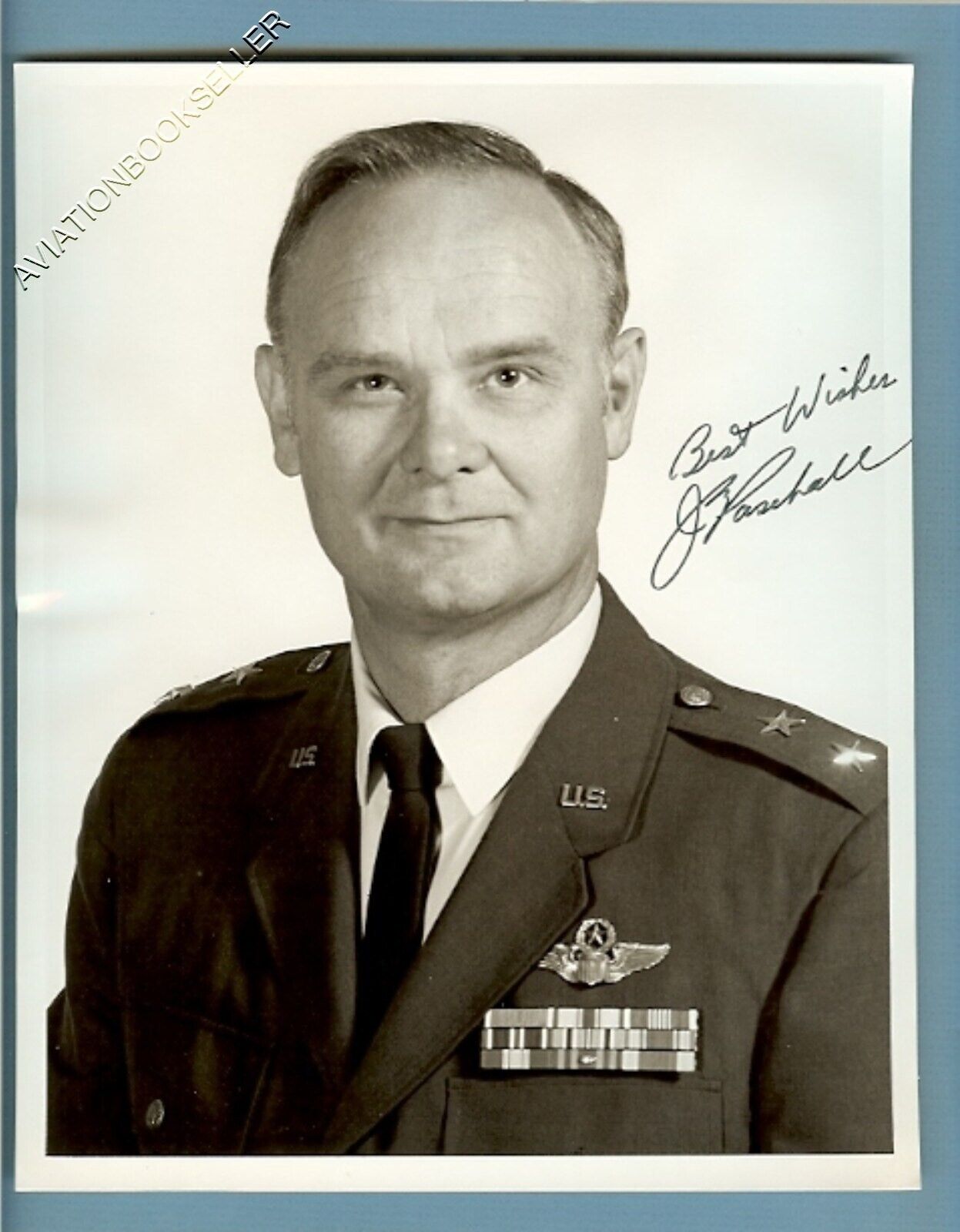 MG J. E. Paschal: CO OF THE USAF SPECIAL WEAPONS CENTER, SIGNED LETTER