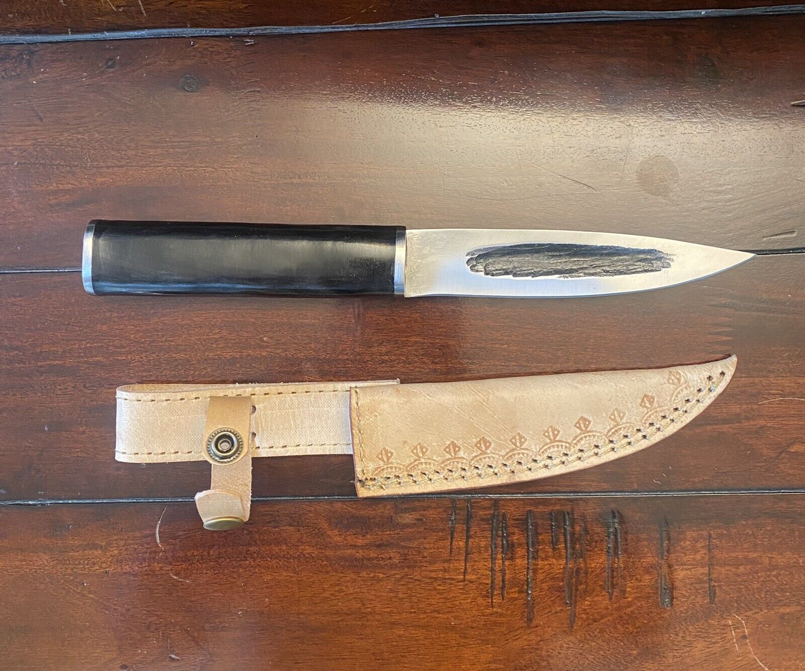 Handmade traditional Fixed Yakut Knife Forged Steel 